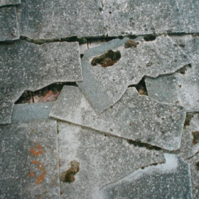 Asbestos slates